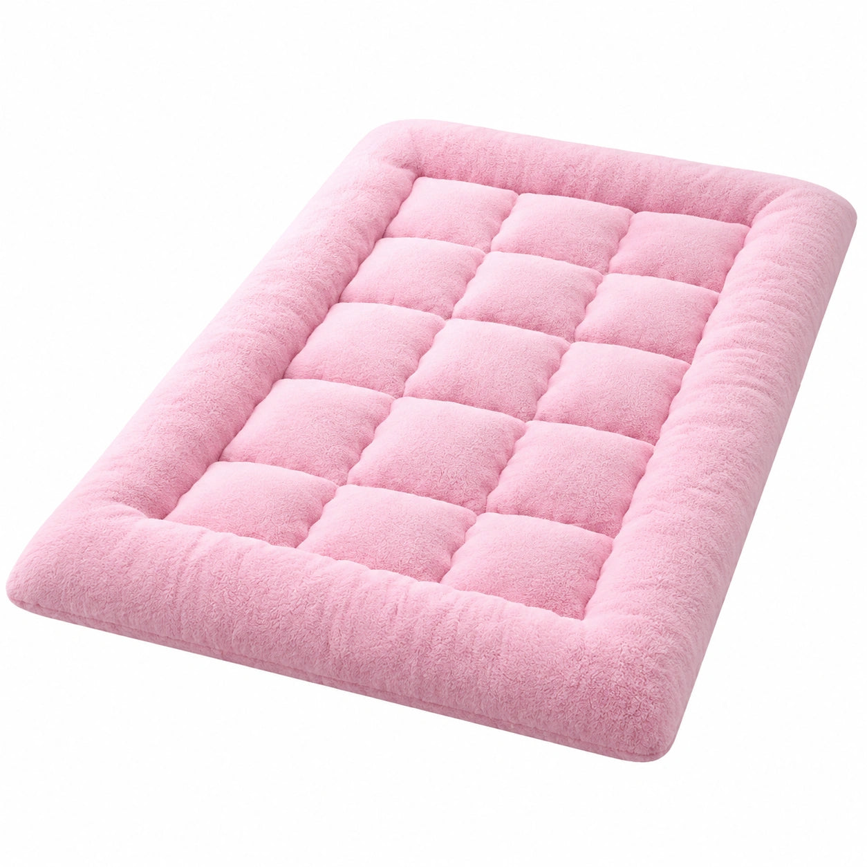 Komfortable King-Size-Matratzenauflage mit dicker Sherpa-Füllung, atmungsaktiv und hypoallergen, für Doppel- und Queensize-Betten