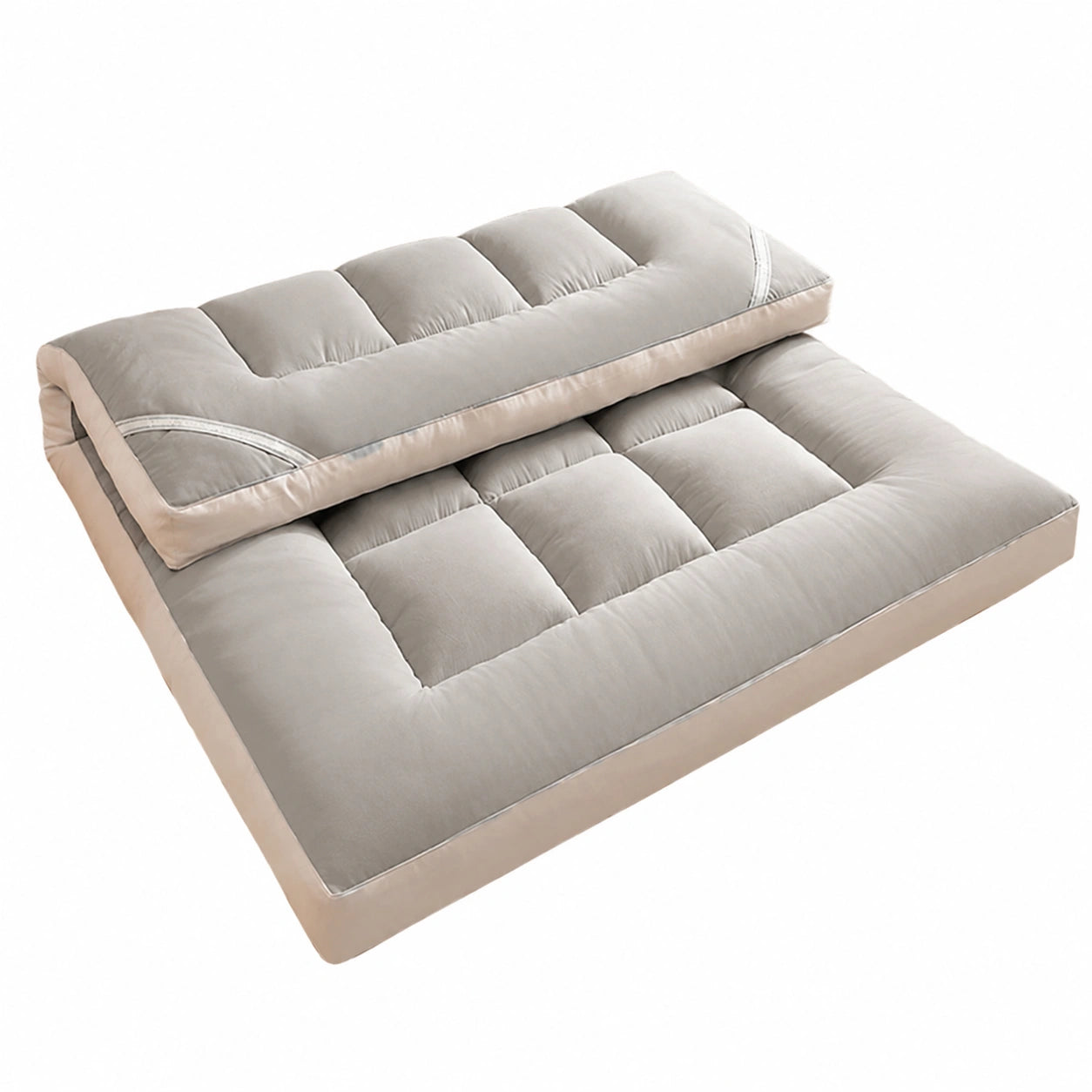 Japanische Futon-Matratze, tragbar und aufrollbar für Einzel- bis Queensize-Betten, ideal für Camping und Zuhause, atmungsaktiv und komfortabel