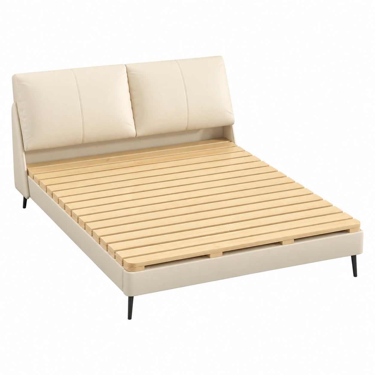 Stabile Holzlatten für Matratzenunterstützung, faltbares Design, ideal für Doppel- und Queensize-Betten, tragbar und modular (150 x 190 cm)