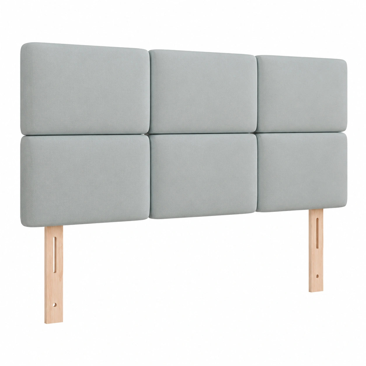 Schalldichte 3D-Wandpaneele für Kingsize- und Queensize-Betten, gepolstert, Blau 120x65x3cm