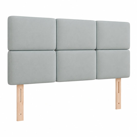 Schalldichte 3D-Wandpaneele für Kingsize- und Queensize-Betten, gepolstert, Blau 120x65x3cm