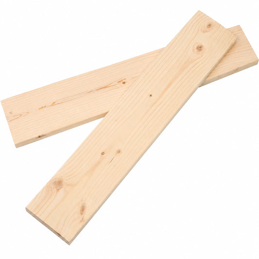 Holzlatten 2er-Set für Betten und Sofas, 50x10x1 cm, Ersatzlatten für Kingsize und Queensize