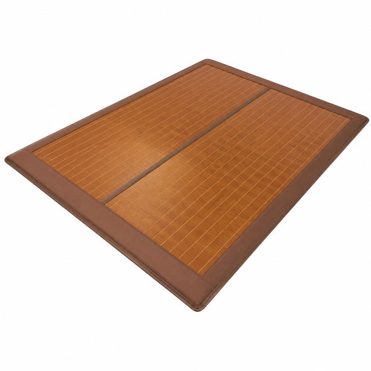 Kühlende Sommer-Bambusmatte 180x200cm, rutschfest, waschbar und faltbar für heiße Nächte – Queen-Size