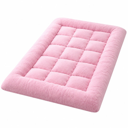 Komfortable King-Size-Matratzenauflage mit dicker Sherpa-Füllung, atmungsaktiv und hypoallergen, für Doppel- und Queensize-Betten