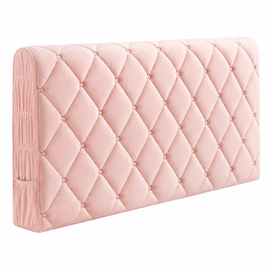 Rosa Samt Kopfteilbezug für Doppel-, Queensize- und Kingsize-Betten, 200 cm
